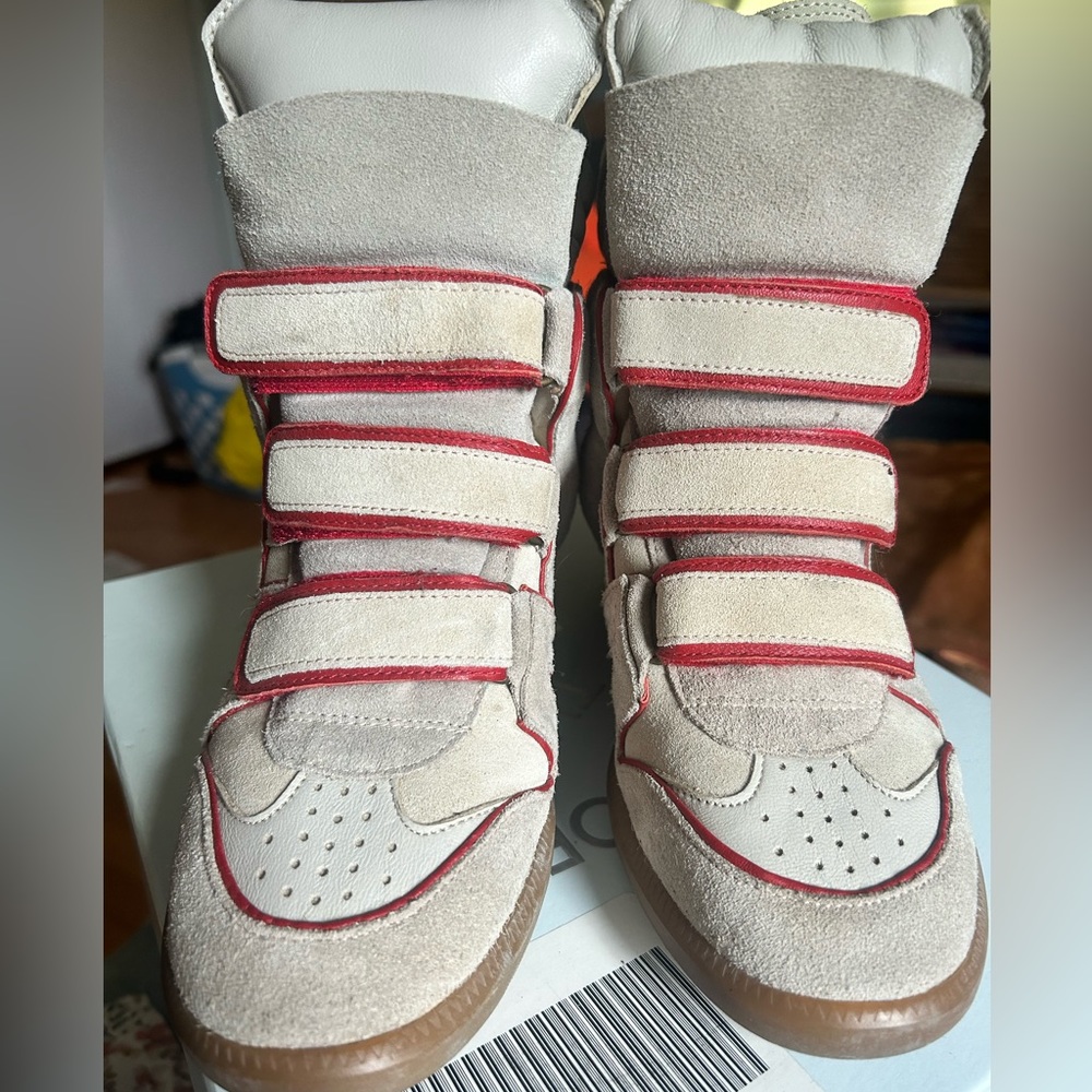 Worn but pretty good condition, Isabel Marant Sz 39 Bekett wedge sneakers